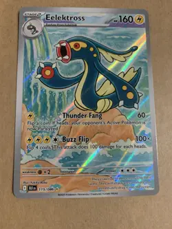 Pokemon Eelektross Trading Card 115/086 Rare Holo Foil Electric Type - Image 1