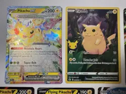 7 Cards Pikachu Pokemon Lot Celebrations Prismatic - Image 2