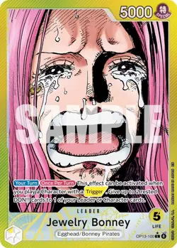 One Piece English - Jewelry Bonney - Alternate Art - OP13-100 - L - NM - Image 1
