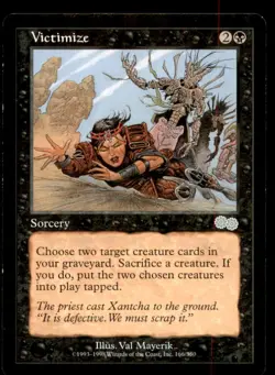 MTG Victimize LP Light Play Urza's Saga [2410] - Image 1