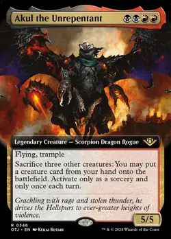 Akul the Unrepentant Foil - Outlaws Of Thunder Junction MTG-NM - Image 1