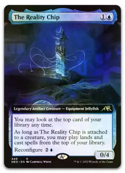 The Reality Chip (Extended Art) #449 (Foil) NM Kamigawa Neon Dynasty Magic MTG - Image 1