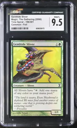 GEMHIDE SLIVER Time Spiral Foil CGC 9.5 MTG [Nostalgium] - Image 1