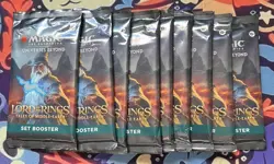 9 MTG Lord of the Rings Set Booster Packs - Image 1