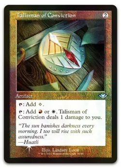 Talisman of Conviction (Retro Frame) #33 (Foil) NM Modern Horizons MH1 Magic MTG - Image 1