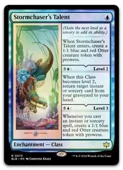 Stormchaser's Talent #75 (Foil) (NM) Bloomburrow BLB Magic MTG - Image 1