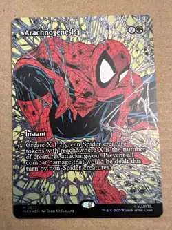 Magic The Gathering MTG Spider-man foil M 0031 ARACHNOGENESIS - Image 1
