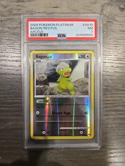 PSA 7 NM 2009 Pokemon Platinum Arceus SH10 Bagon Reverse Fresh Grade Clean - Image 1