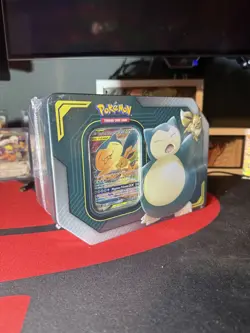 Pokemon TCG 2019 Eevee & Snorlax GX Tag Team Tin NEW Factory Sealed - Image 2