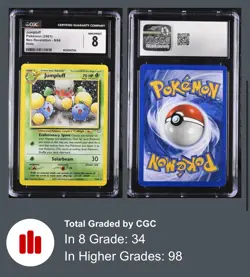 Pokemon Neo Revelation 9/64 Jumpluff 2001 Holo Rare CGC 8 NM/MINT - Image 1