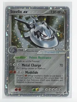 Steelix EX 109/115 Holo Rare Pokemon TCG EX Unseen Forces 2005 NM Condition - Image 1