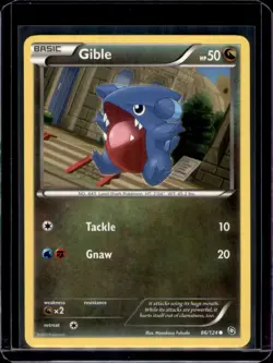 Gible Dragons Exalted Pokemon 86/124 Common NM+ - Image 1