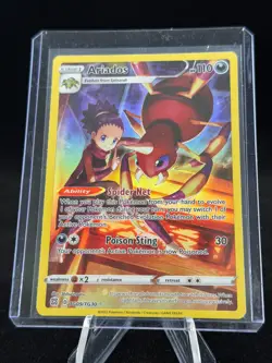 Pokemon TCG Ariados Sword & Shield: Brilliant Stars TG09/TG30 Holo Secret NM - Image 1