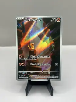 Charmander 168/165 Illustration Rare Holo SV 151 Scarlet & Violet NM Pokemon TCG - Image 1