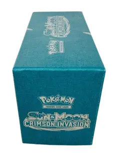 POKEMON SUN AND MOON CRIMSON INVASION BOOSTER BOX EMPTY Green - Image 4