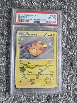Dedenne RC10/RC32 Generations Radiant Collection Graded (PSA 8) Pokemon - Image 1