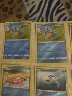 Lot 23 Water Reverse Holo Pokemon Brionne Sun And Moon Squirtle Tentacruel NM - Image 4