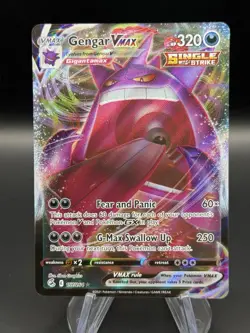 Pokemon Sword & Shield Fusion Strike Gengar VMAX 157/264 Holo Ultra Rare - Image 1