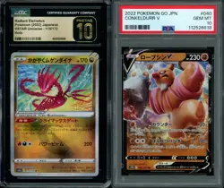 Pokemon TCG 4 PSA/CGG Slabs PSA 10 CGC Pristine 10 & More Eternatus Charjabug - Image 1