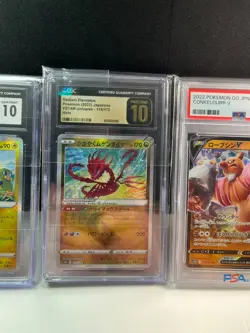 Pokemon TCG 4 PSA/CGG Slabs PSA 10 CGC Pristine 10 & More Eternatus Charjabug - Image 5