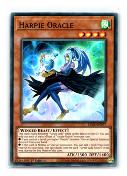Harpie Oracle BLUE - LDS2-EN077 - Ultra Rare - 1st Edition Yugioh - Image 1