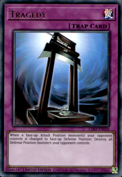 TRAGEDY LART-EN030 ULTRA RARE UNSEALED LP YuGiOh - Image 1
