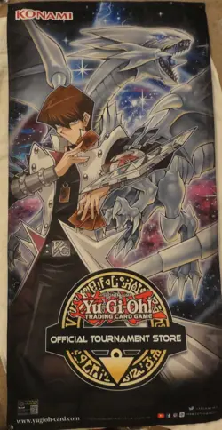 Yu-Gi-Oh! Tournament Promotional Cloth Hanging Banner 50x24" - Image 1