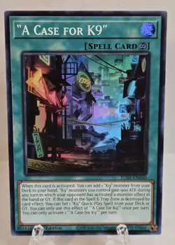 Yugioh Case Of K9 JUSH-EN040 1st Edition Rare NM - Image 1