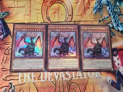 3x Albion the Shrouded Dragon 1st Edition Ultra Rare CH01-EN005 Playset X3 NM - Image 1