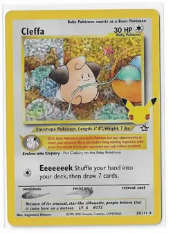Cleffa - 20/111 - Pokemon Celebrations Classic Collection Holo Rare Card NM - Image 1