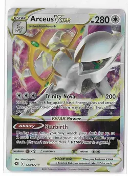 Arceus VSTAR - 123/172 - Pokemon Brilliant Stars Sword Shield Ultra Rare Card NM - Image 1