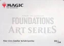 Nine-Lives Familiar 2 Art Card (/54) (Gold-Stamped Planeswalker Symbol) Art Seri - Image 2