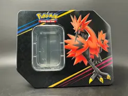 Official Pokemon TCG Crown Zenith Galarian Zapdos EMPTY Tin *NO CARDS* - Image 1