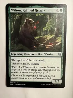 Wilson, Refined Grizzly CLB Battle for Baldur's Gate Magic The Gathering MTG NM - Image 1