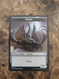 Demon (06) Human Cleric (19) Double-Sided Token NM - Innistrad Remastered MTG - Image 1