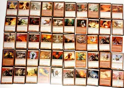 VINTAGE LARGE LOT 195 MAGIC THE GATHERING CARDS COLLECTION MTG 1993 - 2006 RED - Image 4