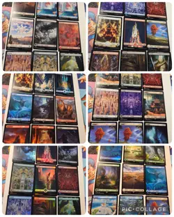 Magic the Gathering basic full art lands Final Fantasy Outlaws of Thunder... - Image 1