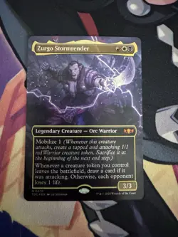 Zurgo Stormrender (Borderless) Commander: Tarkir: Dragonstorm Foil - Image 1