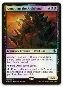 Asmodeus the Archfiend #88 (Foil) (NM) Forgotten Realms AFR Magic MTG - Image 1