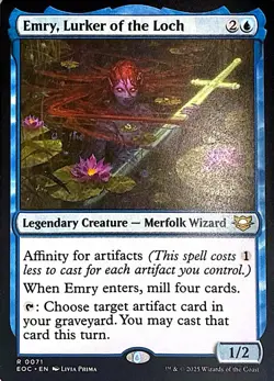 Emry, Lurker of the Loch Non- Foil R Commander: Edge of Eternities 71 NM - Image 1