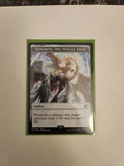 MTG Final Fantasy Sephiroth, One-Winged Angel/Robot Warrior Double Sided Token - Image 1