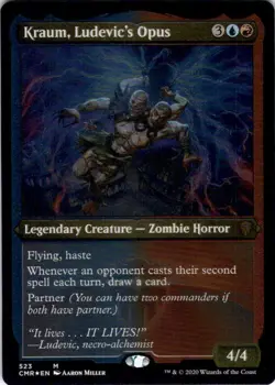 MTG Kraum, Ludevic's Opus (Etched) (523) | NM Foil | Commander Legends {CMR} - Image 2
