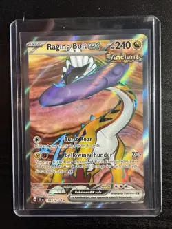 Pokemon TCG Raging Bolt EX Temporal Forces Double Rare Card 196/162 Near Mint - Image 1