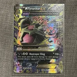 Mega M Tyranitar EX ULTRA RARE 43/98 XY Ancient Origins Pokemon TCG Holo Foil - Image 1