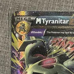Mega M Tyranitar EX ULTRA RARE 43/98 XY Ancient Origins Pokemon TCG Holo Foil - Image 3