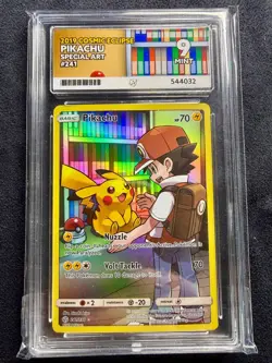 POKEMON - COSMIC ECLIPSE - PIKACHU SPECIAL ART - 241/236 - Ace Graded 9 - Image 1