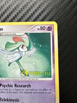 Pokemon Kirlia 53/132 Secret Wonders Prerelease STAFF Promo - Image 3