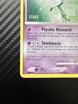 Pokemon Kirlia 53/132 Secret Wonders Prerelease STAFF Promo - Image 5