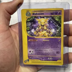 Pokemon TCG Alakazam Expedition Base Set 33/165 Regular Rare LP Lightly Played - Image 1