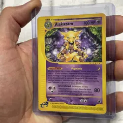 Pokemon TCG Alakazam Expedition Base Set 33/165 Regular Rare LP Lightly Played - Image 2